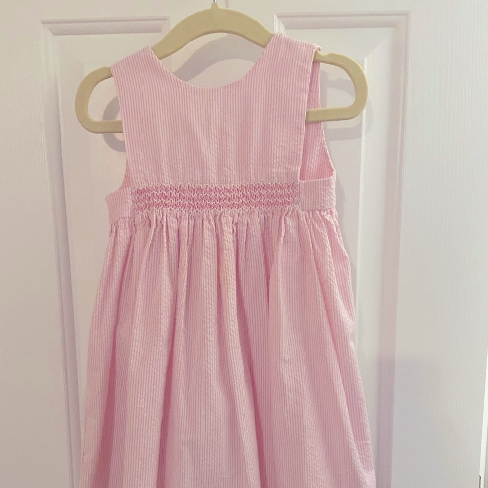 Pink Seersucker Dress